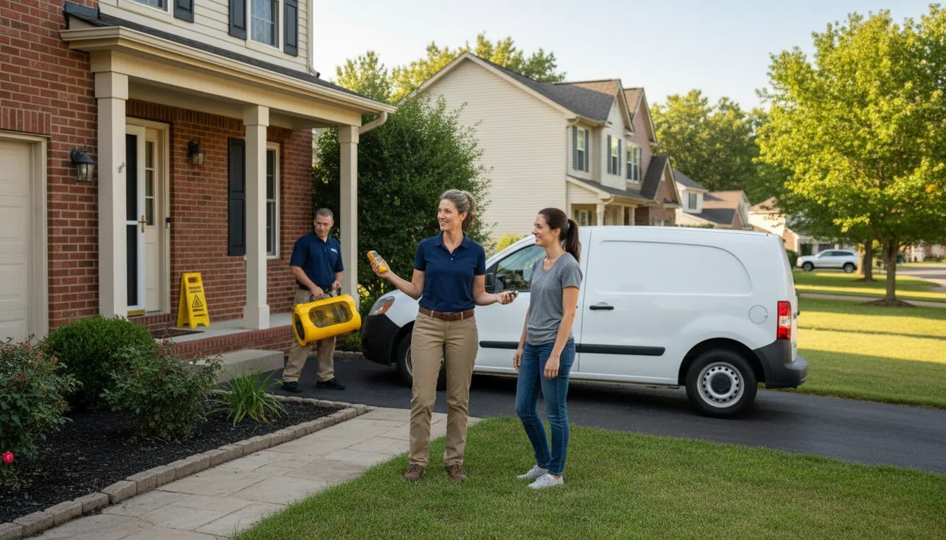 Residential water damage restoration in Rancho Palos Verdes, CA